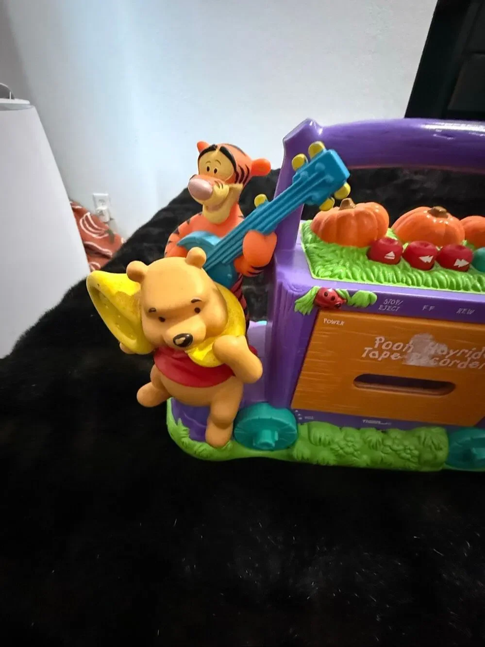 Disney Winnie The Pooh Hayride Tape Recorder Toy – Tigger & Pooh –Vintage Tiger
